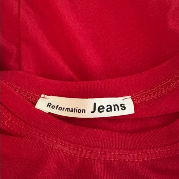 Reformation gorgeous red stretchy dress with great deep pockets - Picture 9 of 10